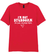 ImnotstubbornImjustalwaysright t-shirt in red