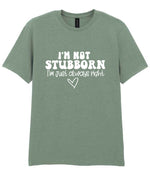 ImnotstubbornImjustalwaysright t-shirt in sage