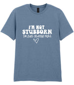 ImnotstubbornImjustalwaysright t-shirt in stone blue