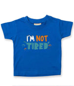 I'm Not Tired t-shirt in royal blue