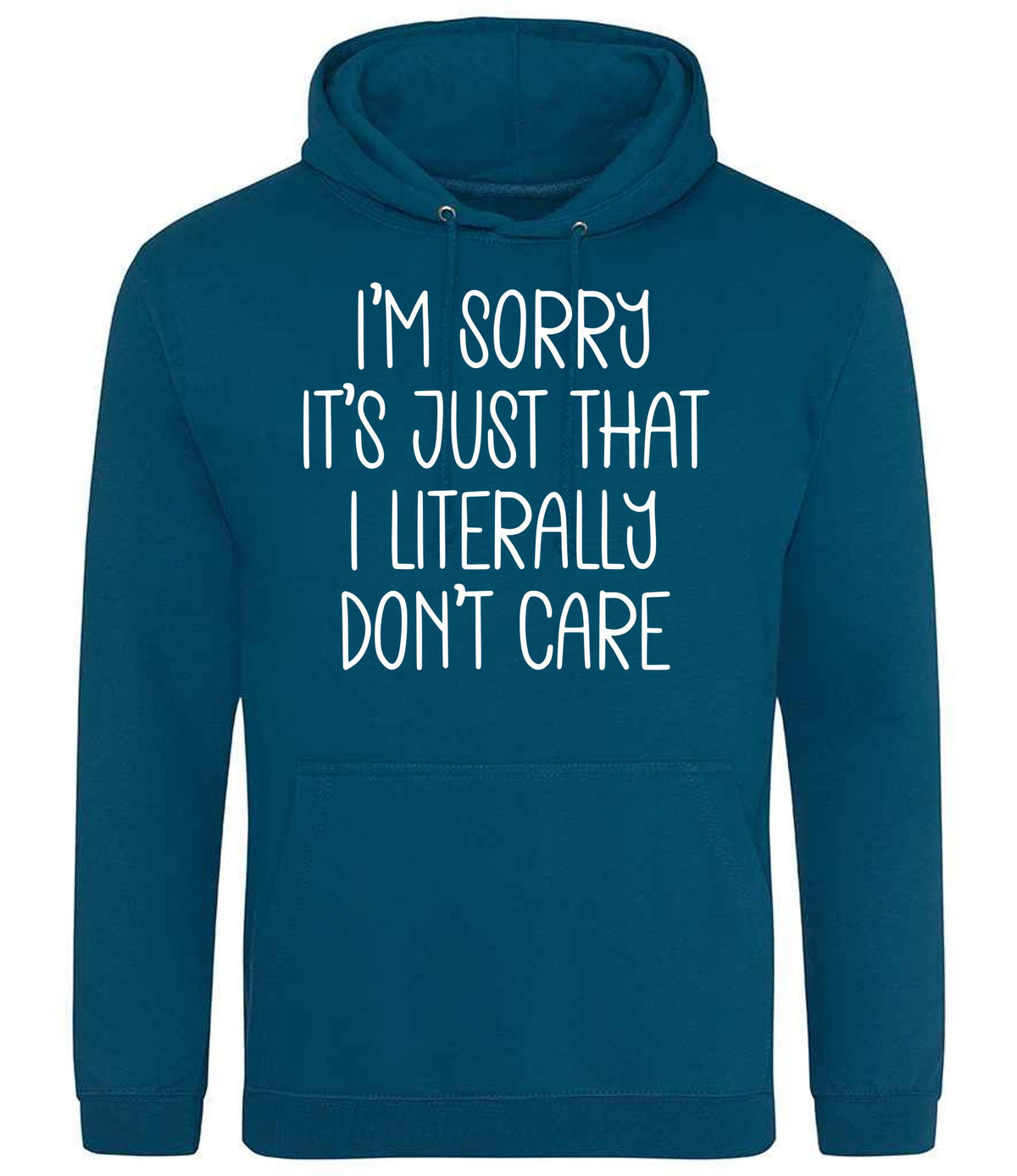 ImsorryitsjustthatIliterallydontcare hoodie in deep sea blue