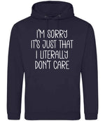 ImsorryitsjustthatIliterallydontcare hoodie in new french navy