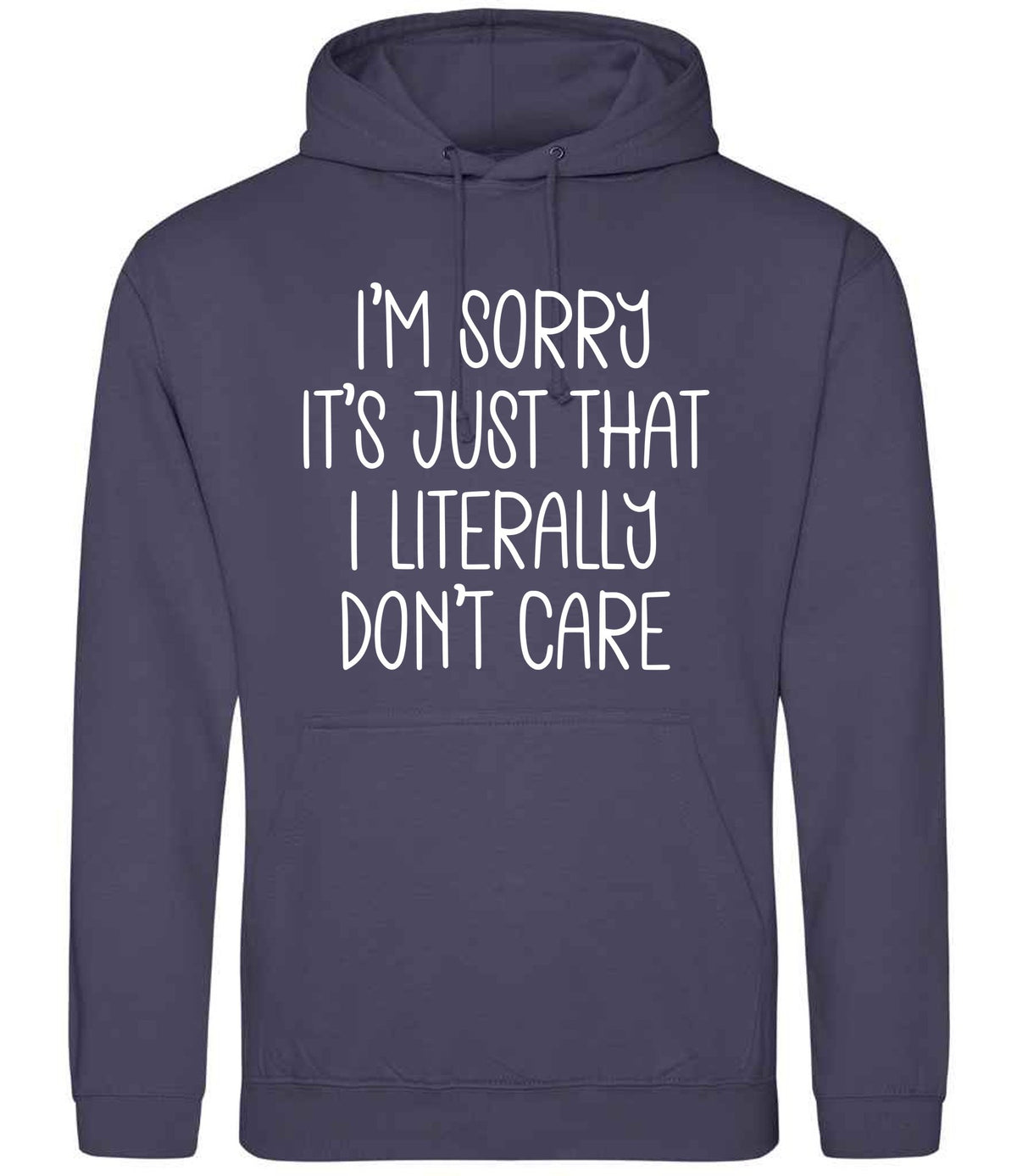 ImsorryitsjustthatIliterallydontcare hoodie in shark grey