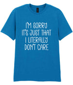 ImsorryitsjustthatIliterallydontcare t-shirt in sapphire blue
