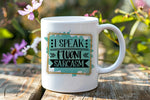 I Speak Fluent Sarcasm orca 11oz standard mug in white