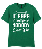 IF PAPA Can't Fix It NOBODY Can Do t-shirt in kelly green