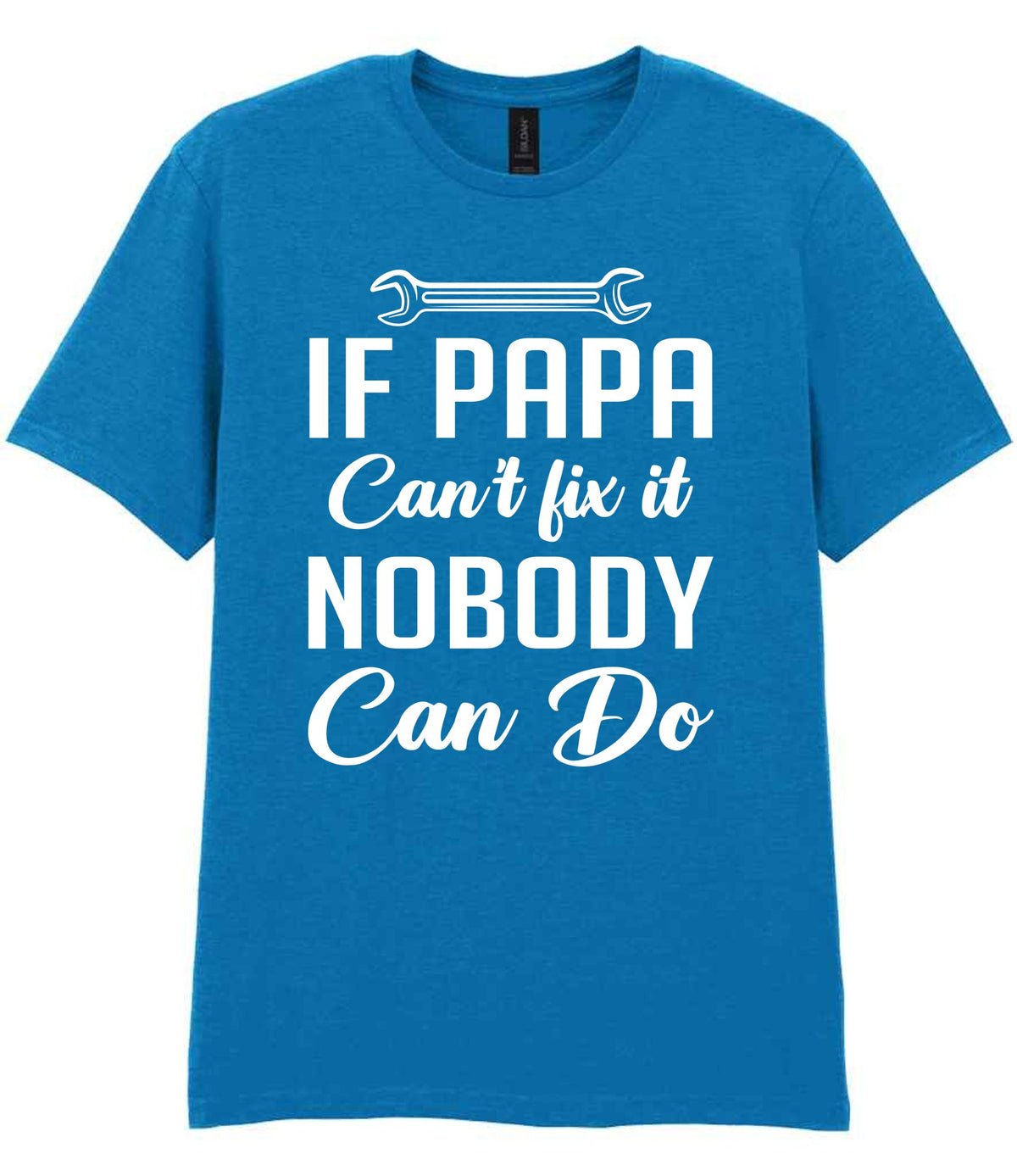 IF PAPA Can't Fix It NOBODY Can Do t-shirt in sapphire blue