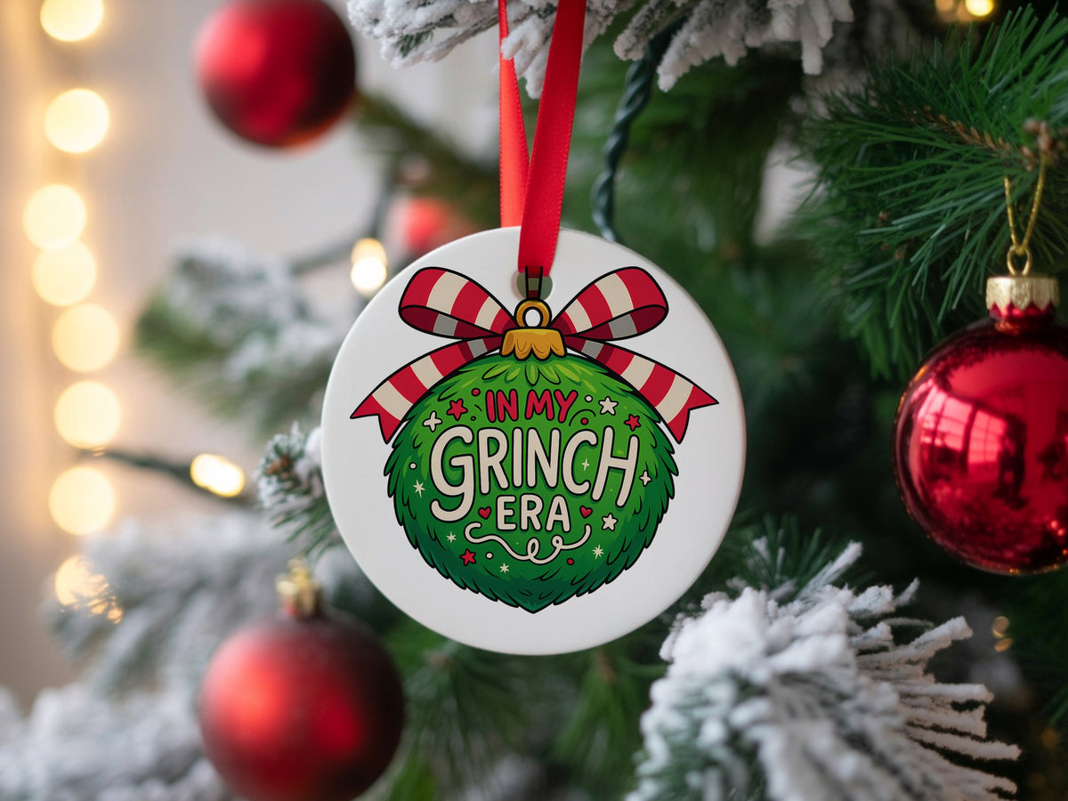 In My Grinch Era hanging decoration in standard