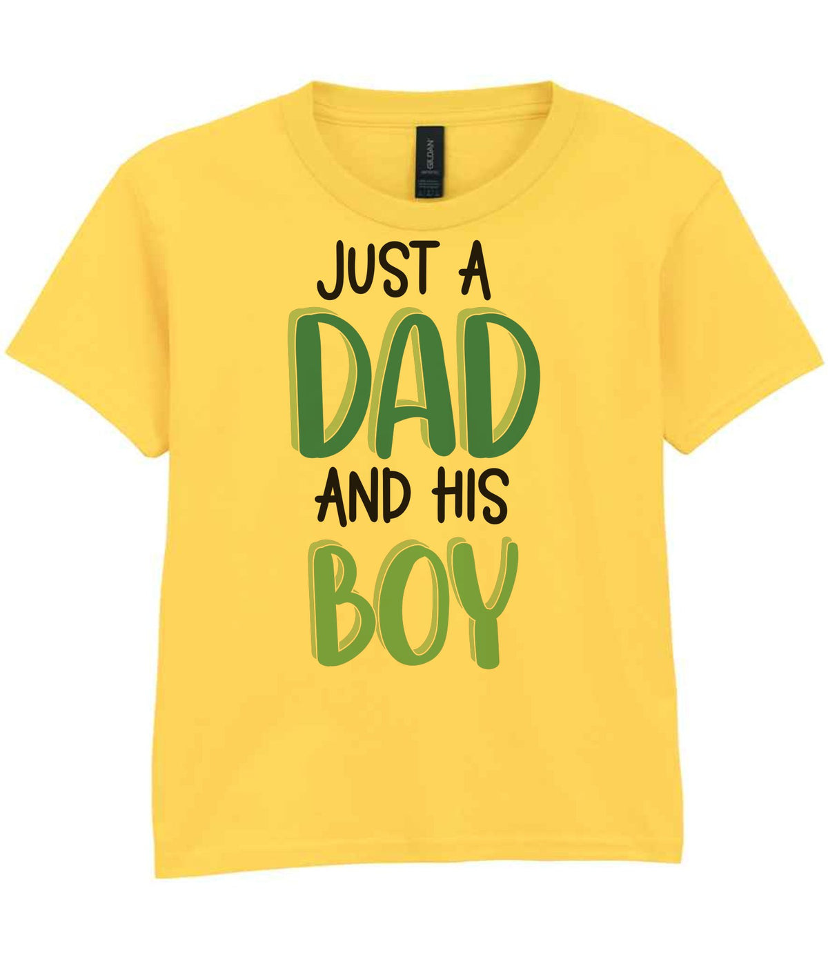 Kid piece of the Just A Boy And His Dad Matching Set with Dad and Kid T-Shirts in Daisy