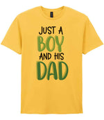 Just a Boy and His Dad t-shirt in daisy