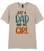 Just a Dad and His Girl t-shirt in sand