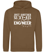 Just Another Sexy-Ass Engineer hoodie in caramel toffee