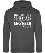 Just Another Sexy-Ass Engineer hoodie in charcoal