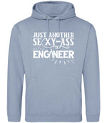 Just Another Sexy-Ass Engineer hoodie in dusty blue