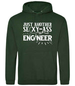 Just Another Sexy-Ass Engineer hoodie in forest green