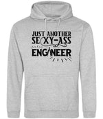 Just Another Sexy-Ass Engineer hoodie in heather grey