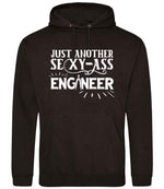 Just Another Sexy-Ass Engineer hoodie in jet black