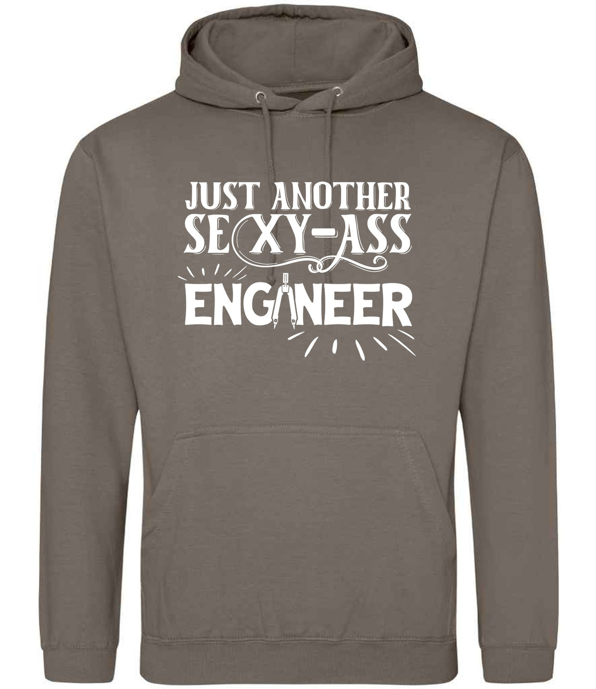 Just Another Sexy-Ass Engineer hoodie in natural clay