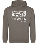 Just Another Sexy-Ass Engineer hoodie in natural clay