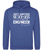 Just Another Sexy-Ass Engineer hoodie in royal blue