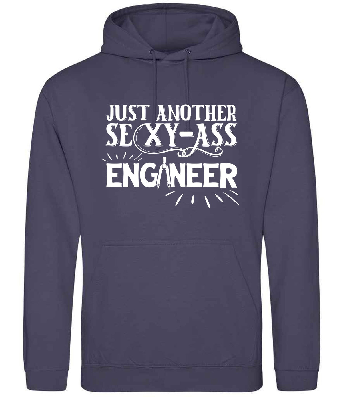 Just Another Sexy-Ass Engineer hoodie in shark grey