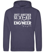 Just Another Sexy-Ass Engineer hoodie in shark grey