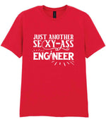 Just Another Sexy-Ass Engineer t-shirt in red