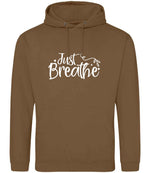 Just Breathe hoodie in caramel toffee