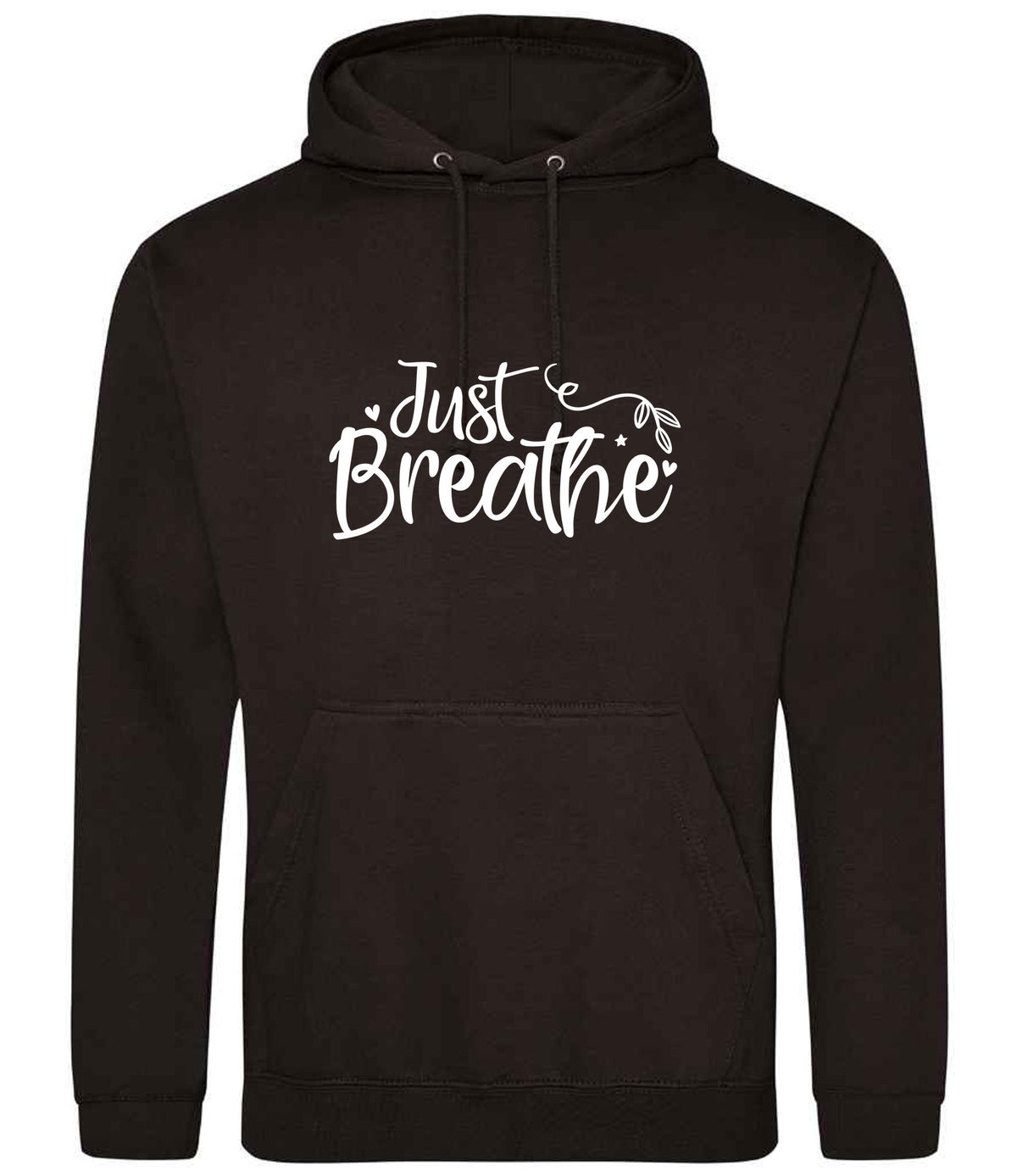 Just Breathe hoodie in jet black