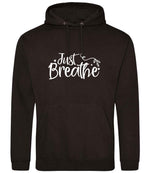 Just Breathe hoodie in jet black