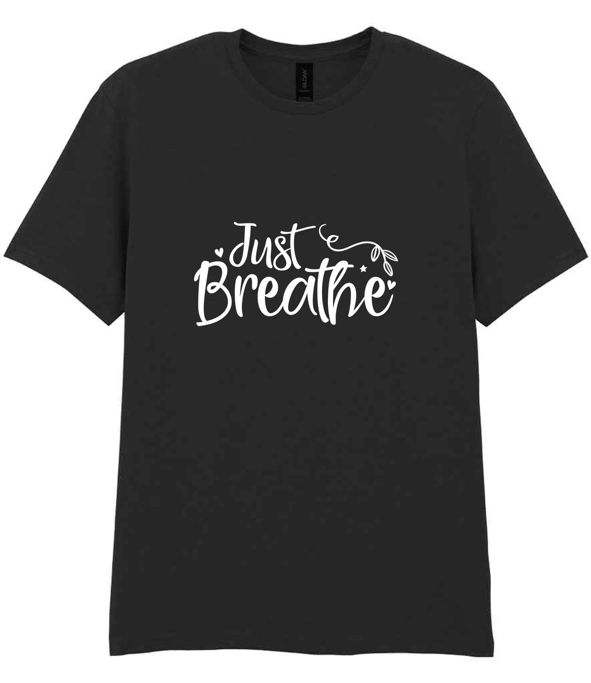 Just Breathe t-shirt in black