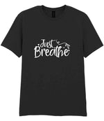 Just Breathe t-shirt in black