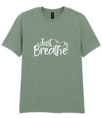 Just Breathe t-shirt in sage