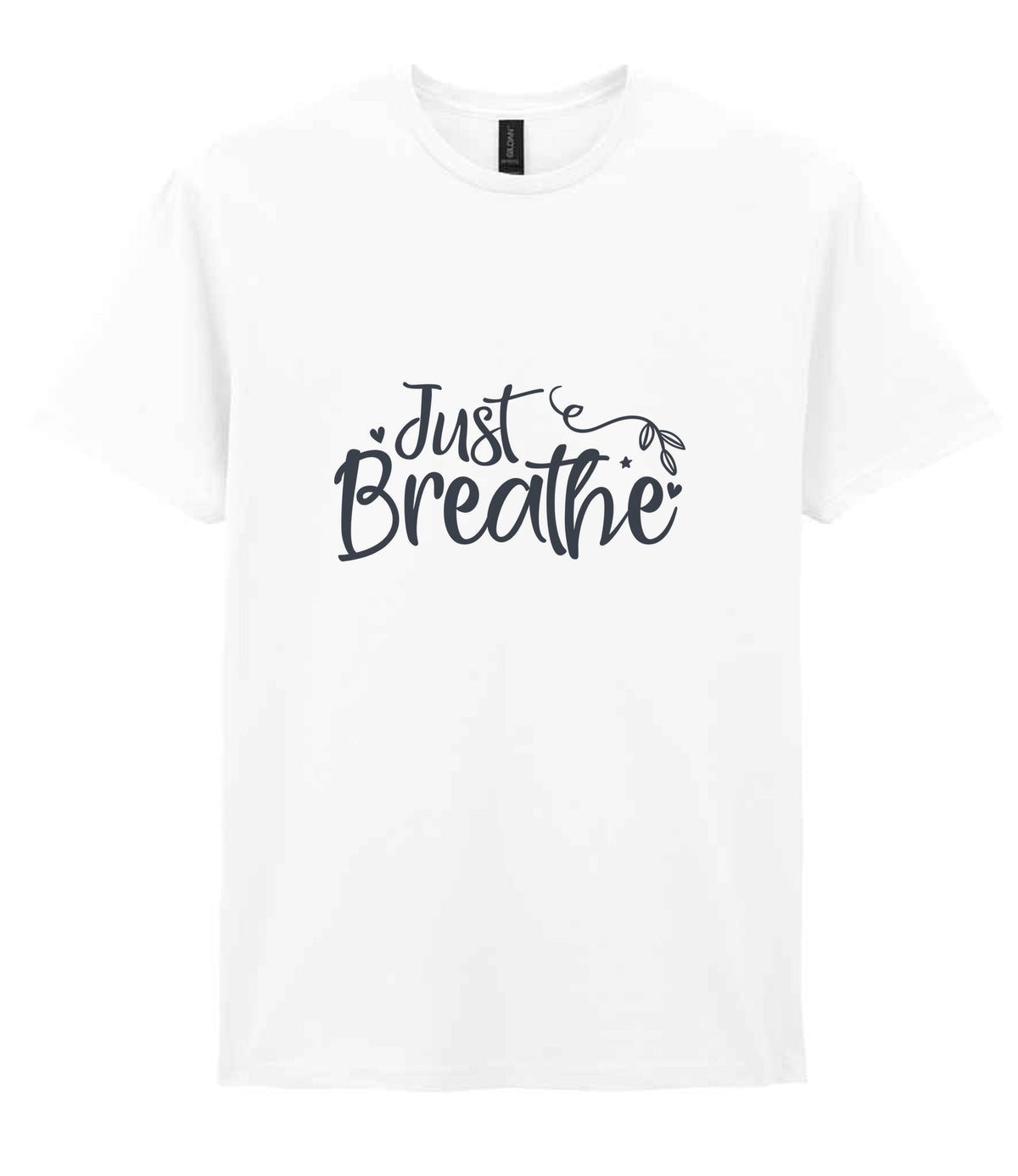 Just Breathe t-shirt in white
