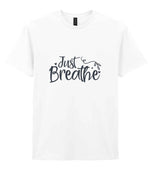 Just Breathe t-shirt in white