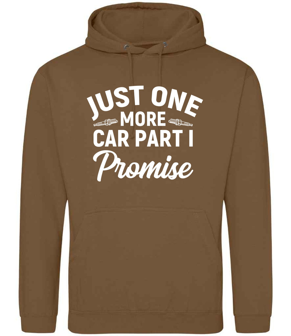 JUST ONE MORE CAR PART I Promise hoodie in caramel toffee