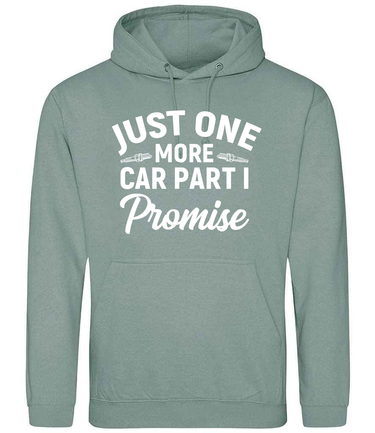 JUST ONE MORE CAR PART I Promise hoodie in dusty green
