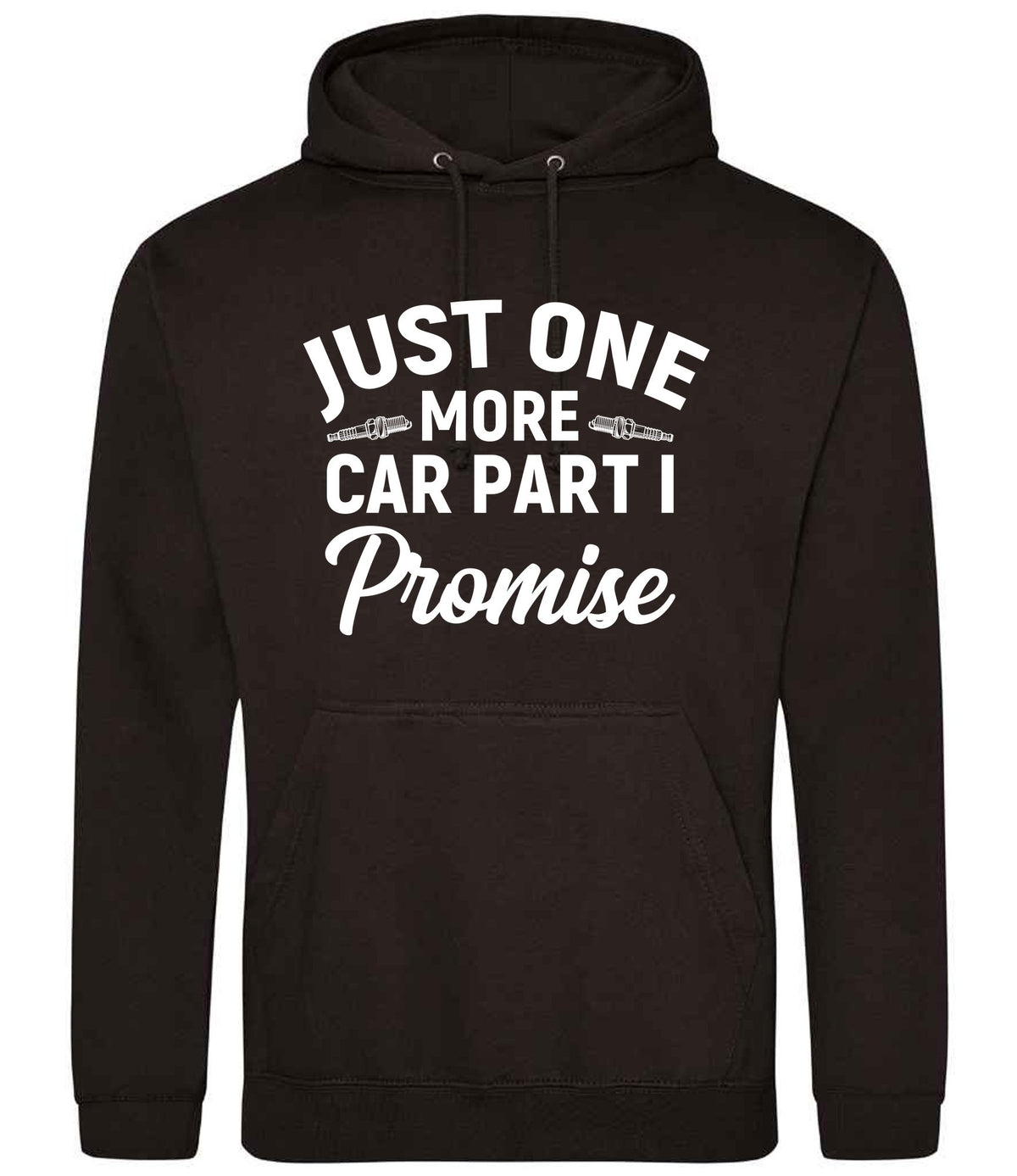 JUST ONE MORE CAR PART I Promise hoodie in jet black