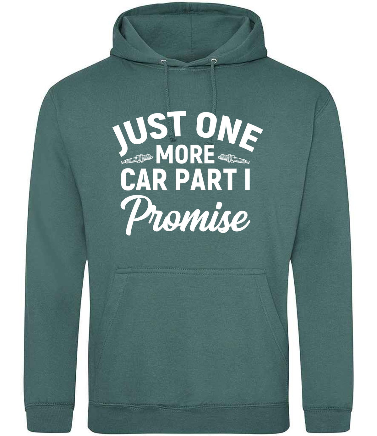 JUST ONE MORE CAR PART I Promise hoodie in moss green