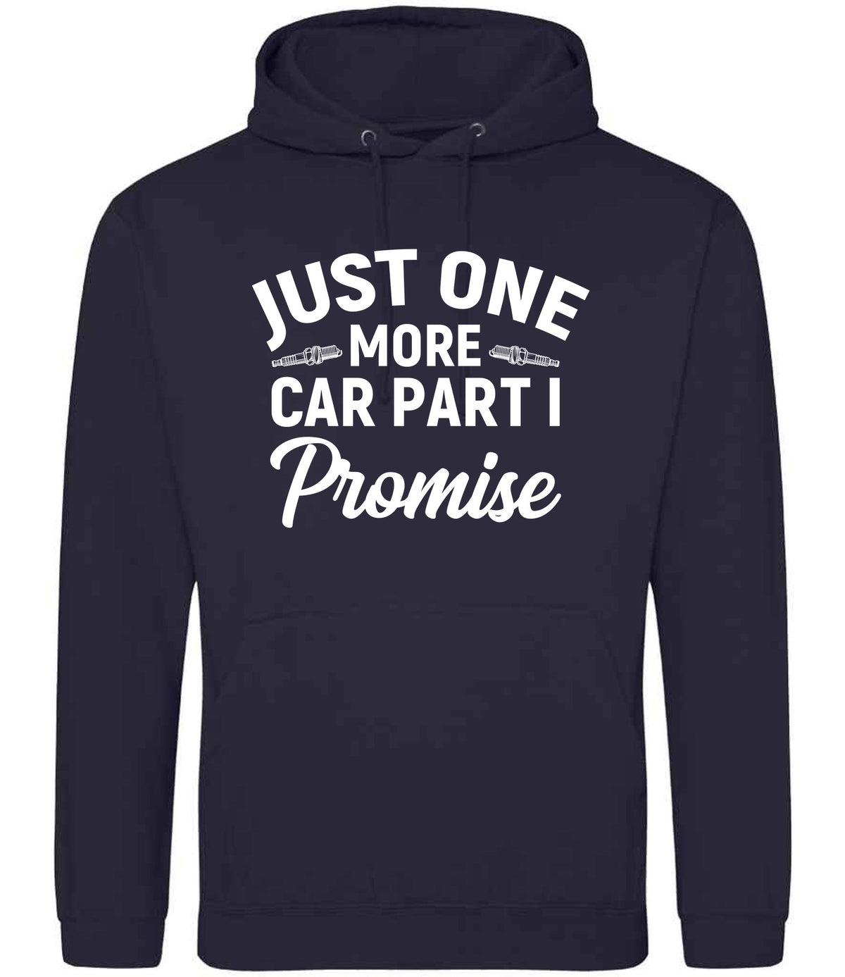 JUST ONE MORE CAR PART I Promise hoodie in new french navy