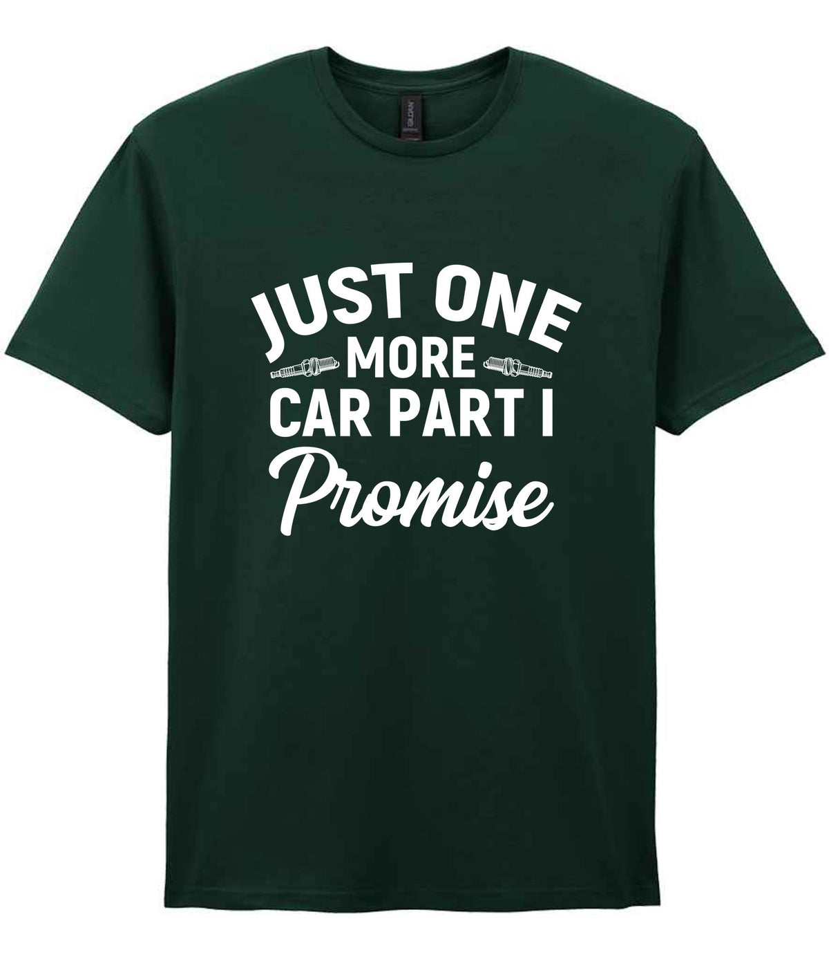JUST ONE MORE CAR PART I Promise t-shirt in forest green