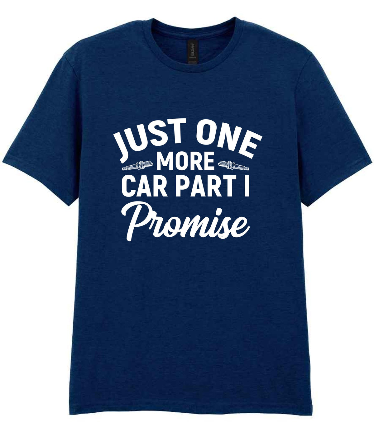 JUST ONE MORE CAR PART I Promise t-shirt in navy