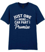 JUST ONE MORE CAR PART I Promise t-shirt in navy