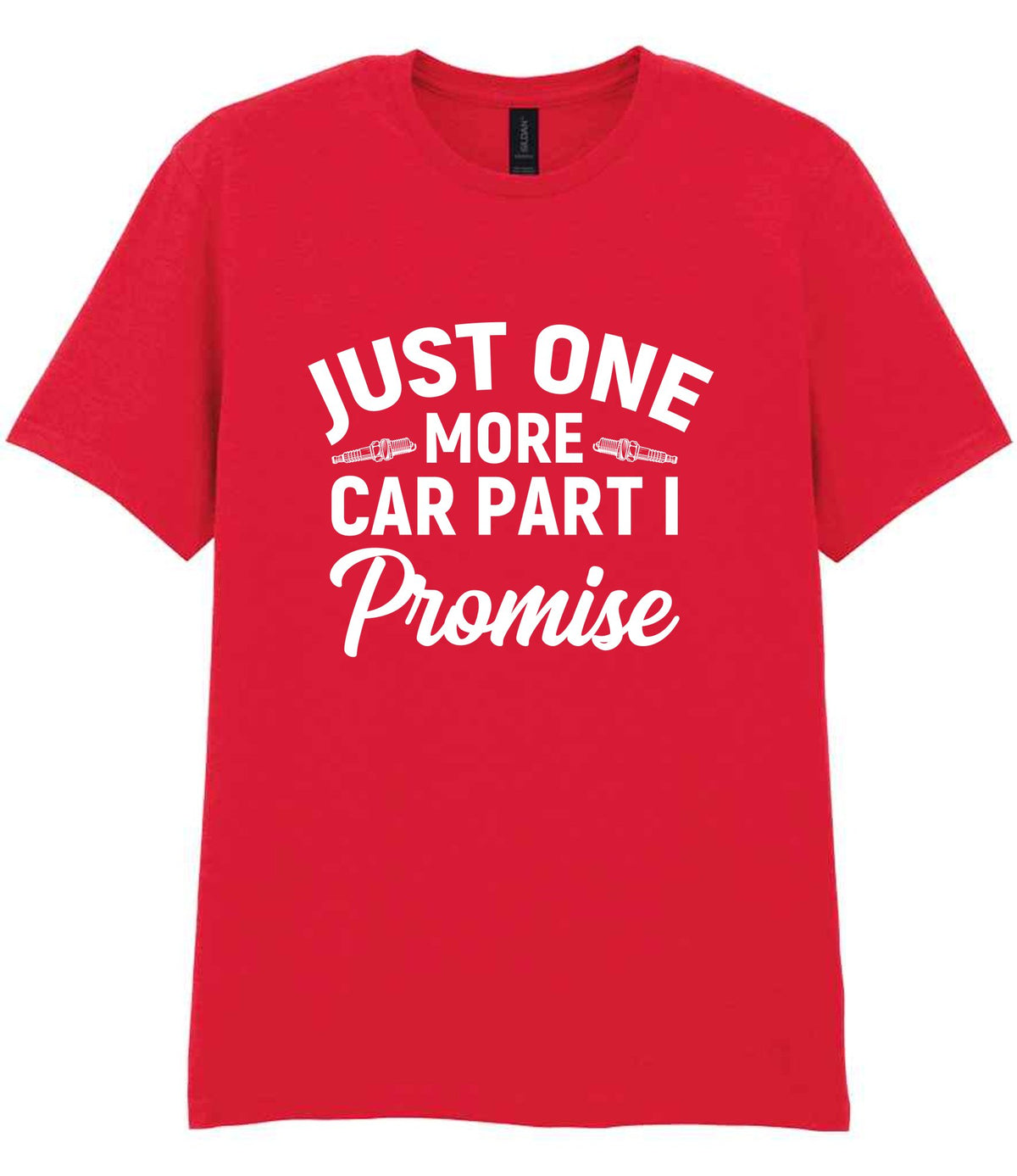 JUST ONE MORE CAR PART I Promise t-shirt in red