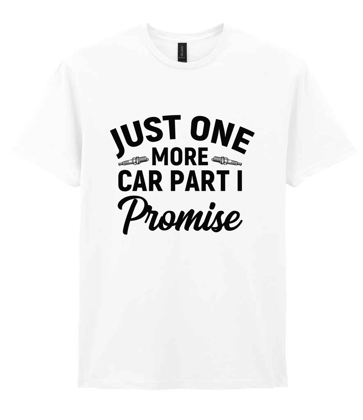 JUST ONE MORE CAR PART I Promise t-shirt in white