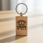 KINDNESS Is NEVER OVERRATED wooden keyring in standard