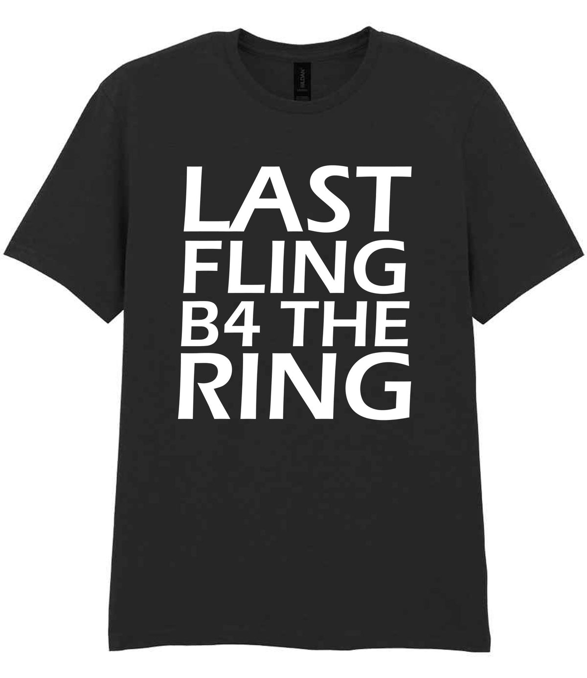 Last Fling B4 the Ring t-shirt in black