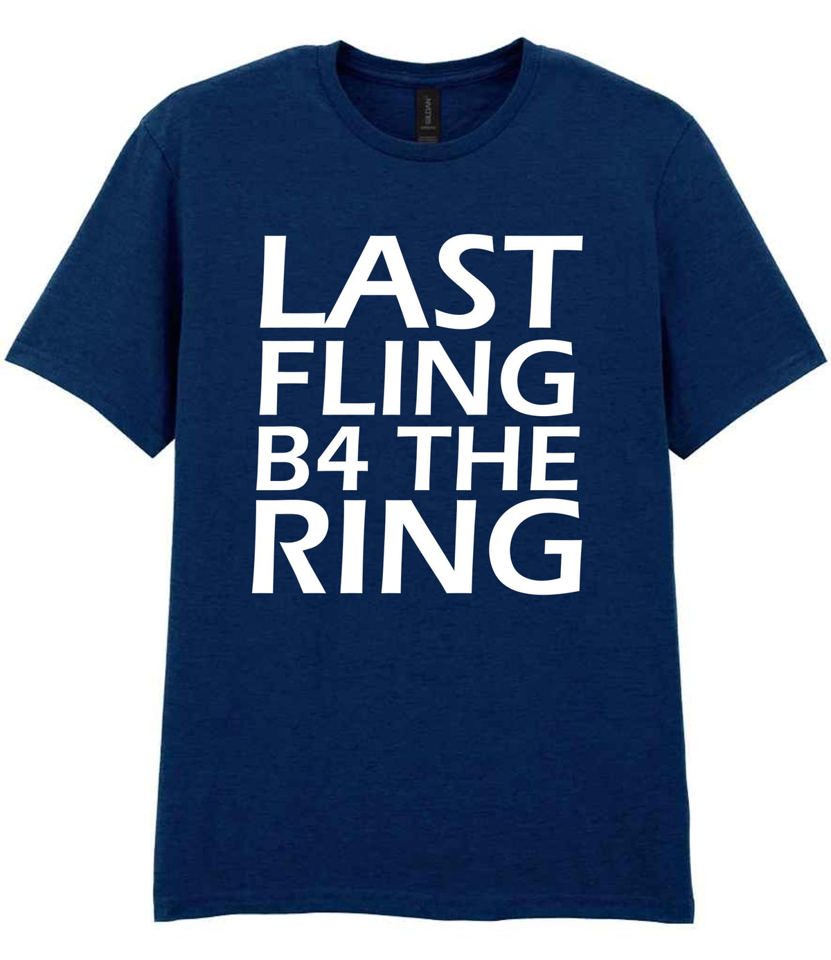 Last Fling B4 the Ring t-shirt in navy
