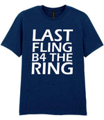 Last Fling B4 the Ring t-shirt in navy