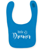 Little Dreamer toddler bib in sapphire blue